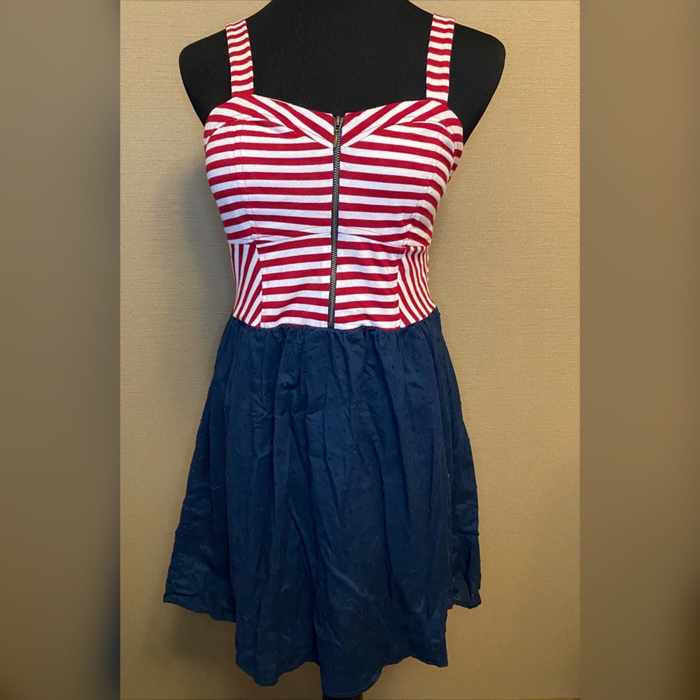 Red white & blue dress